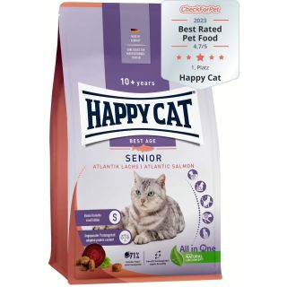 Happy Cat Senior Atlantik-Lachs - 4 kg