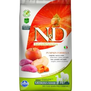 Farmina Natural & Delicious Dog PUMPKIN Apple/Boar Med/Max