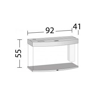 Juwel akvaarium Vision 180 LED Light Wood (hele puit-180L)