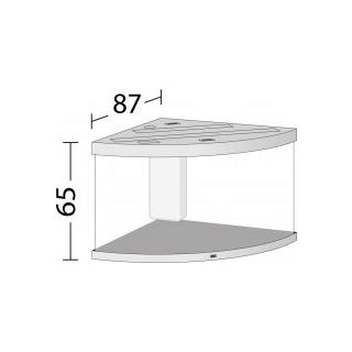 Juwel Akvaarium Trigon 350 LED Black (must-350L)