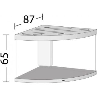 Juwel Akvaarium Trigon 350 LED Dark Wood (pruun-350L)