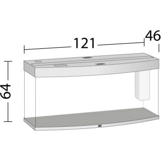 Akvaarium Vision 260 LED (hele puit -260L)