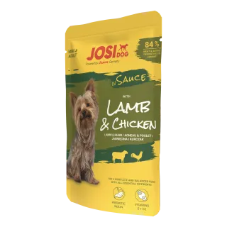 JosiDog Mini lambaliha ja kanaga eine kastmes 100g (min. tellimus 24tk)