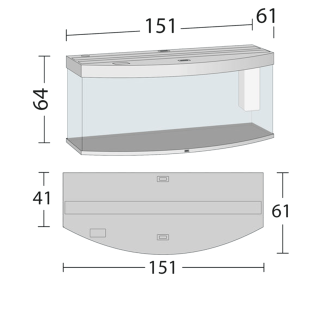 Juwel akvaarium Vision 450 LED Light Wood (hele-450L)
