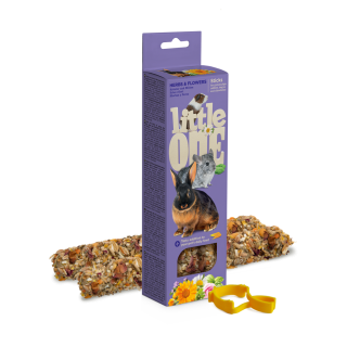 Little One Pulgad merisigadele, küülikutele ja tšintšiljadele ürtide ja lilledega, 2х55 g