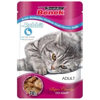 Super Benek konserv kassile küülikulihaga, tükid kastmes 100g (karp =24tk)
