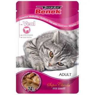 Super Benek konserv kassile vasikalihaga, tükid kastmes 100g (karp =24tk)