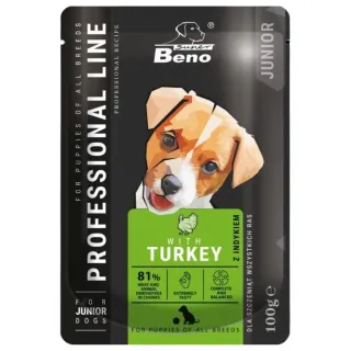 Super Beno konserv kutsikatele kalkunilihaga, 100g (karp =24tk)