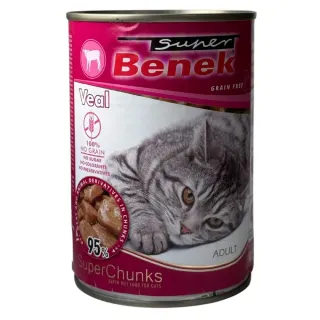 Super Benek konserv kassile vasikalihaga, tükid kastmes 415g (karp =10tk)