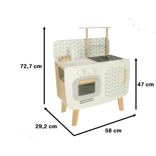 LULILO Wooden Kitchen with Retro Accessories (LU-4635)