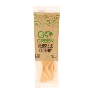 Go Green Reusable Forks 10pcs (1901107)