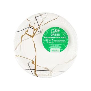 Go Green Paper Plates 18cm 10pcs (1901206)
