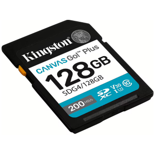 Kingston Canvas Go SDXC Memory Card 128GB (SDG4/128GB)