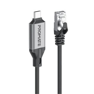 Promate CLink-RJ45 Cable USB-C to Ethernet 10/100/1000Mbps / 5m (CLINKRJ45)