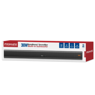 Promate StreamBar30 BassBoost SoundBar with Subwoofer (STREAMBAR30)