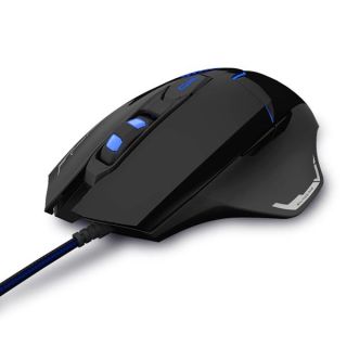 E-Blue EMS626 Mazer V2 Gaming Mouse with Additional Buttons / LED / 2500 DPI / USB Black (EMS626BKAA-IU)