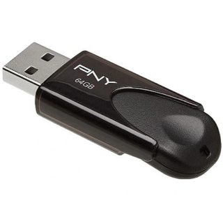 PNY Technologies Attache 4 Flash Memory 64GB (FD64GATT4-EF)