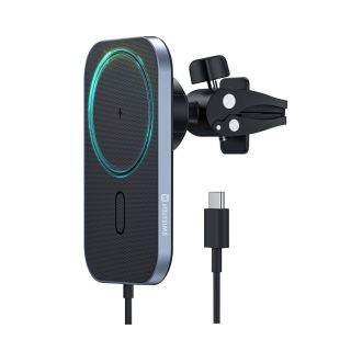 Swissten Magsafe Air Vent Car Holder With 15W Wireless Charging (65010609)