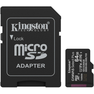 Kingston Micro SDXC UHS-I Memory Card 64GB (SDCS3/64GB)