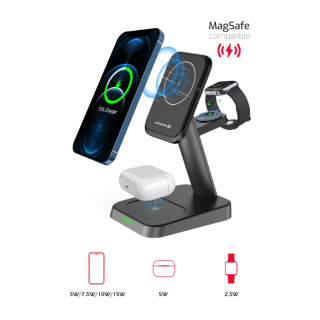 Swissten 3in1 MagStick 22.5W Wireless Charger (22055508)