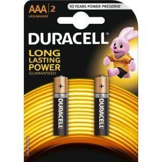 Duracell AAA MN2400 Alkaline LR03 1.5V Batteries (2pcs) (EU Blister) (MN2400)