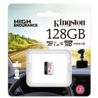 Kingston 128GB High Endurance MicroSDXC Memory Card (SDCE/128GB)