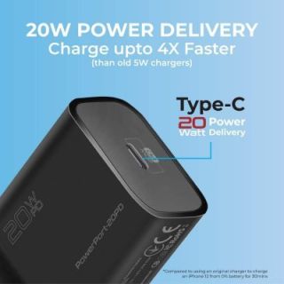 Promate PowerPort-20PD Premium Travel Charger Type-C PD 20W (POWERPORT-20PD)
