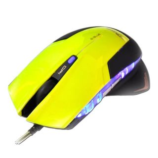 E-Blue EMS124GR Gaming Mouse with Additional Buttons / LED RGB / 2400 DPI / Avago Chipset / USB Green (EMS124GR)