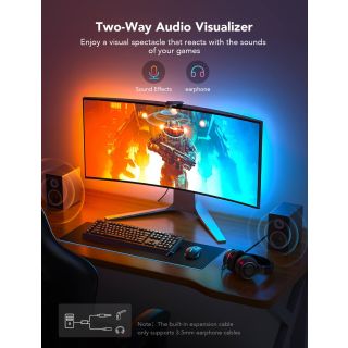 Govee H604B Dreamview G1 Gaming RGBIC Monitor Lightning Bluetooth / Wi-Fi / 24"-32" (B604B311)