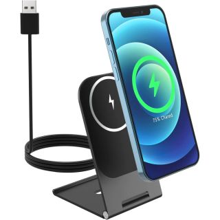Swissten Magnetic Wireless Charger Stand 15W (MagSafe compatible) (22055518)