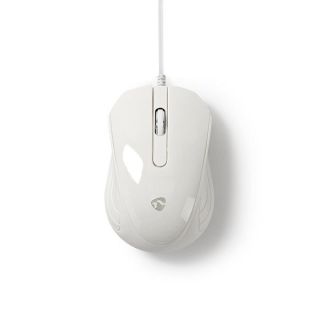 Nedis MSWD300WT Optical mouse 1000 DPI (MSWD300WT)