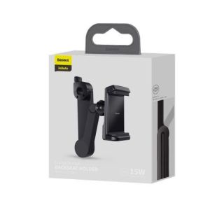 Baseus Phone Car Mount + Wireless Charger for Backseat 15W (WXHZ-01)