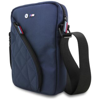BMW Nylon Pockets & Metal Logo 8" Tablet Bag Navy Blue (BMTB8PNYPOV)
