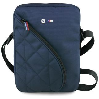 BMW Nylon Pockets & Metal Logo 10" Tablet Bag Navy Blue (BMTB10PNYPOV)