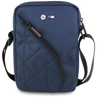 BMW Nylon Pockets & Metal Logo 8" Tablet Bag Navy Blue (BMTB8PNYPOV)