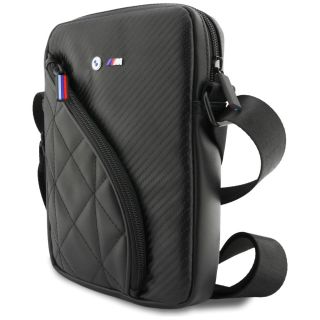 BMW Carbon Pockets & Metal Logo 8" Crossbody Phone Bag Black (BMTB8PCASEPOK)