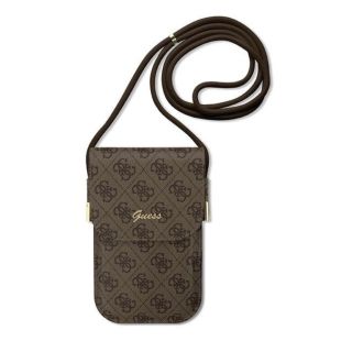 Guess 4G Metal Script Logo Handbag Brown (GUOWBP4SNSW)