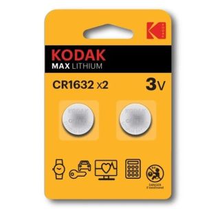 Kodak Lithium CR1632 / 3V Batteries (2pcs) (CR1632-BL2)