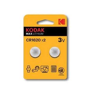 Kodak Lithium CR1620 / 3V Batteries (2pcs) (CR1620-2BL)