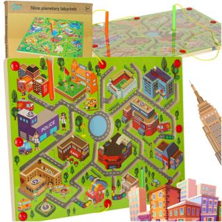 RoGer Wooden Magnetic Maze Game “City” (5903039767072)