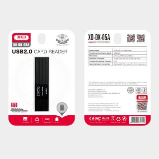 XO DK05A USB 2.0 Card reader (GSM167693)