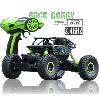 Rock Crawler HB RC Car 2.4GHz / 1:18 / Green (5901779365404)