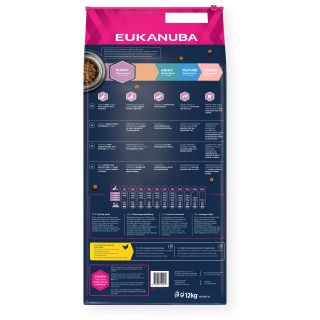 EUKANUBA Kuiv Koeratoit Kutsikatele Keskmised Tõud Kanalihaga 12KG