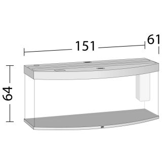 Juwel Akvaarium Vision 450 LED Black (must-450L)