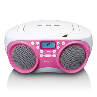 CD-raadio Lenco SCD301PK, roosa