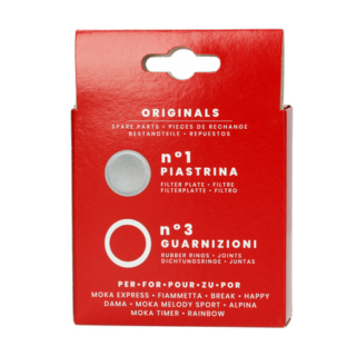 3 tihendit + filter Bialetti Moka Express 3/4 tassi 0800033