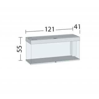 Akvaarium Rio 240 LED Black (must-240L)