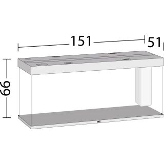 Akvaarium Rio LED 450 L hall