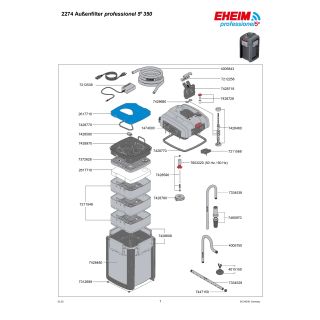 Akvaariumi välisfilter Eheim professionel 5e 350