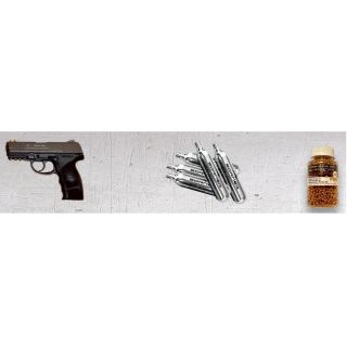 Borner komplekt õhupüstol W3000M + CO2 12g + BBs "BORNER-Premium" cal. 4,5mm
